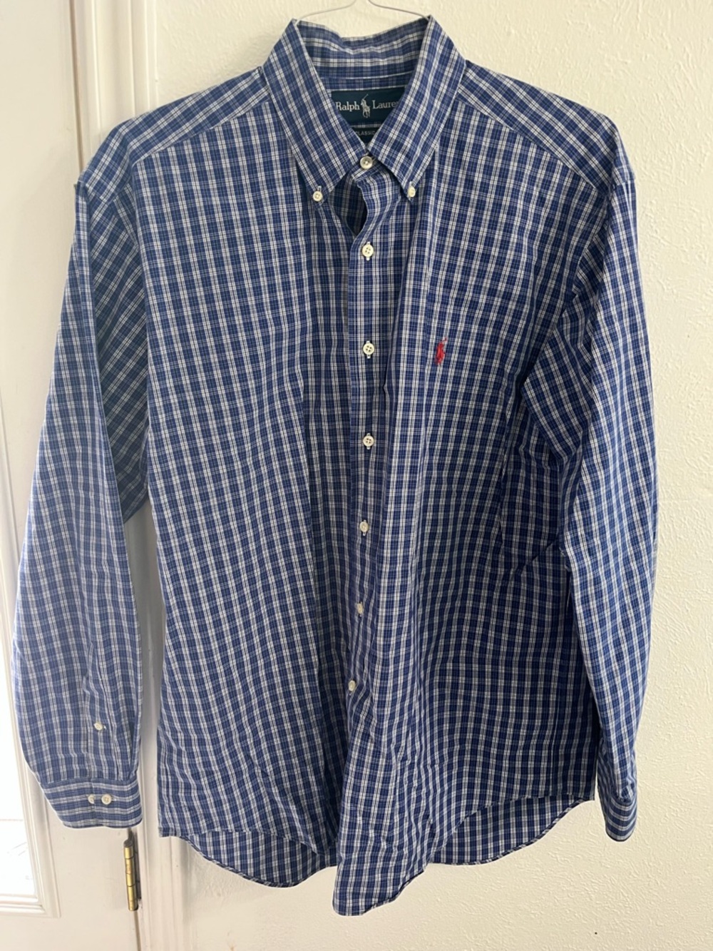 Vintage Ralph Lauren Classic Fit Button Down Shirt 90s Mens Large